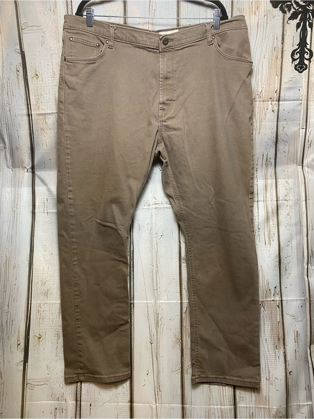 Wrangler Men's Straight Jeans — Taupe/Brown. Work/Western Sz-42/30